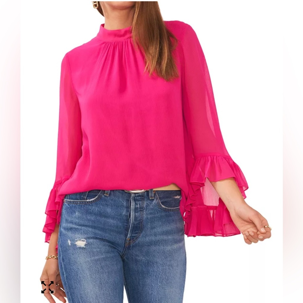 Vince Camuto
Women's Mock Neck Blouse with Dramatic Sleeves